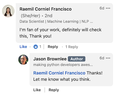 praise on linkedin